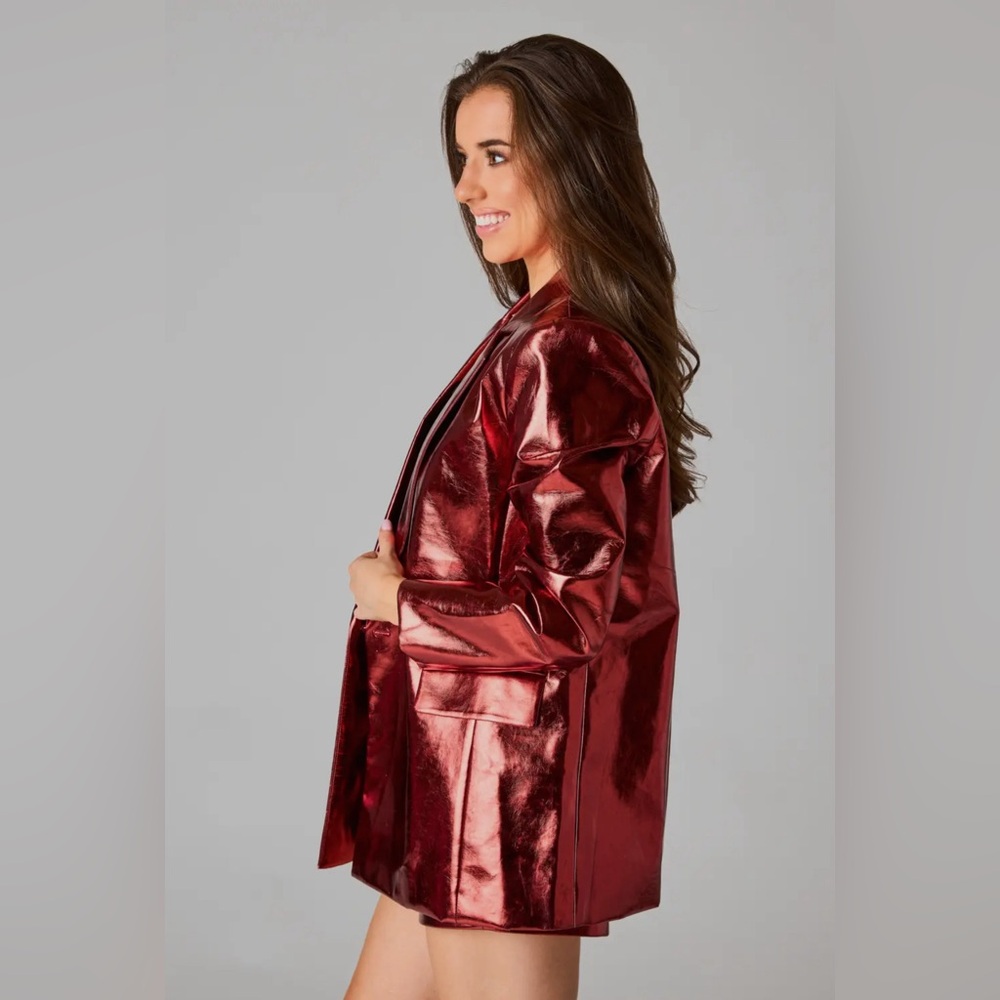 BuddyLove Avery Bronze Metallic Blazer - Picture 2 of 4